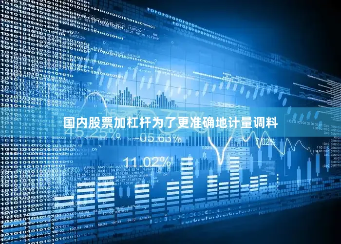 国内股票加杠杆为了更准确地计量调料