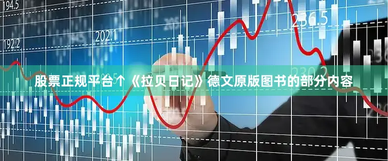 股票正规平台↑《拉贝日记》德文原版图书的部分内容